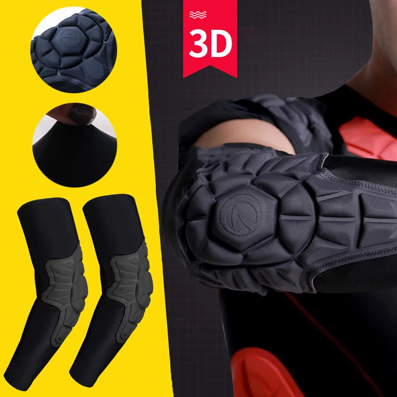 

Shockproof Elbow Pads Sport Arm Warmer Racing Motorcycle Cycling Ice Silk Sunscreen Arm Sleeve Crashproof Volleyball Elbow Brace