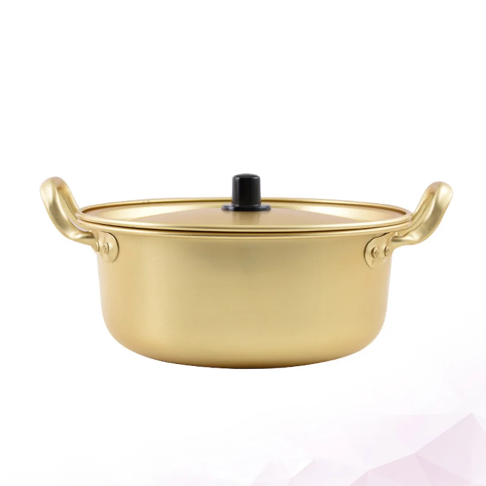 

Pot Cooking Aluminum Noodles Noodle Ramen Stockpot Multi Hot Function Korean Heating Fire Open Instant Mini Saucepan Stew Stick