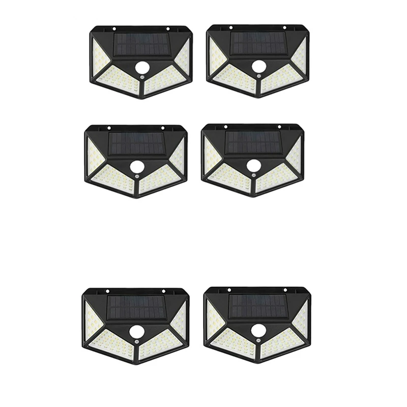 

4PCS Outdoor Solar Powered Garden Lamp Waterproof Motion Sensor Solar 100 LED High Quality Wall Garden