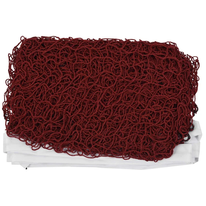 

2X Professional Training Standard Braided Badminton Net 6.0M X 0.75M White Hem