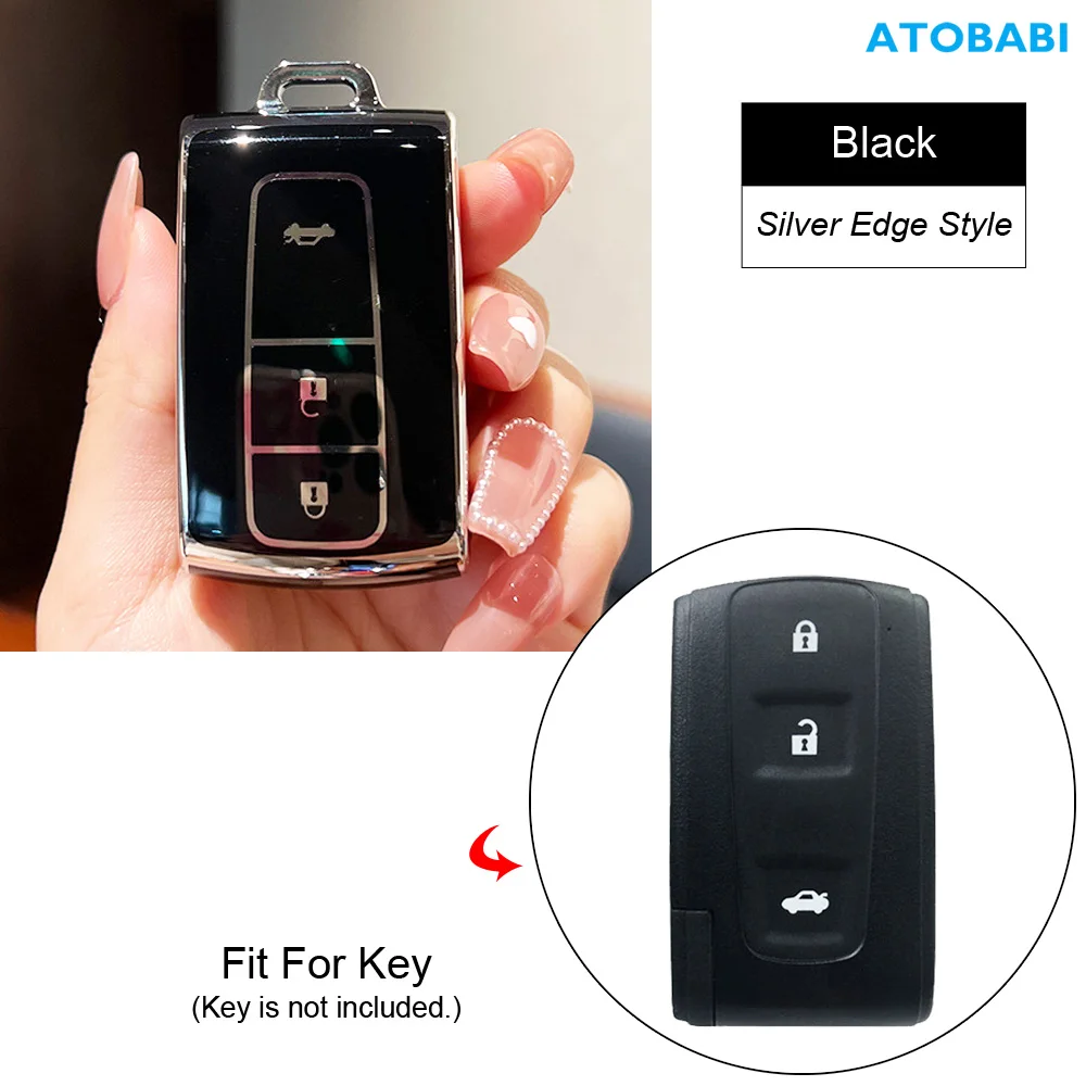 

Чехол для автомобильного ключа из ТПУ, чехол для смарт-пульта дистанционного управления, защитный чехол, автоаксессуар для Toyota Crown Majesta 2003, 2004, 2005, 2006, 2007, 2008