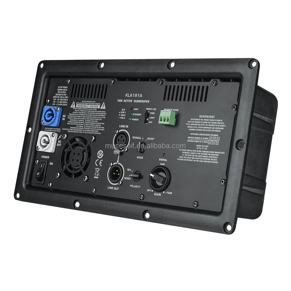 Фото Модуль усилителя мощности E/Class D DSP AMP 1000 Вт для 10, 12, 15, 18 дюймов, полночастотный динамик, усилитель сабвуфера №1