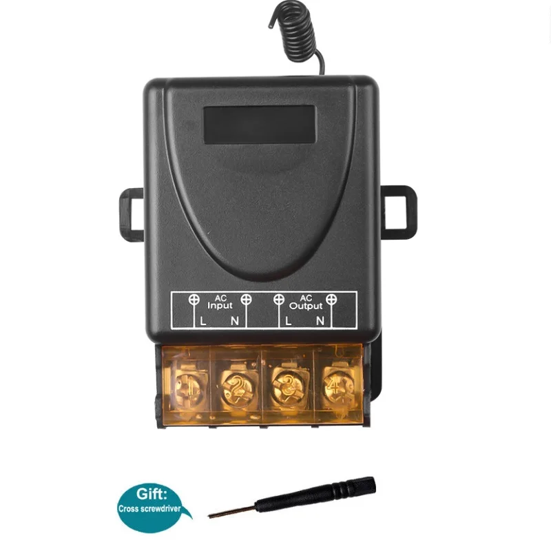 

433MHz Remote Control Switch AC 220v 30A 1CH RF Relay On Off Receiver Module For Water Pump Motor LED/Electric Appliance Smart