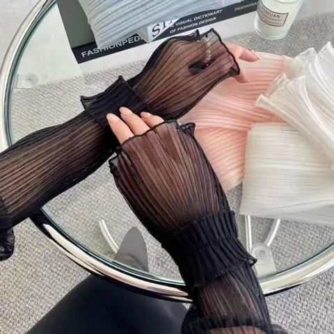 Женские солнцезащитные нарукавники из полиэстера