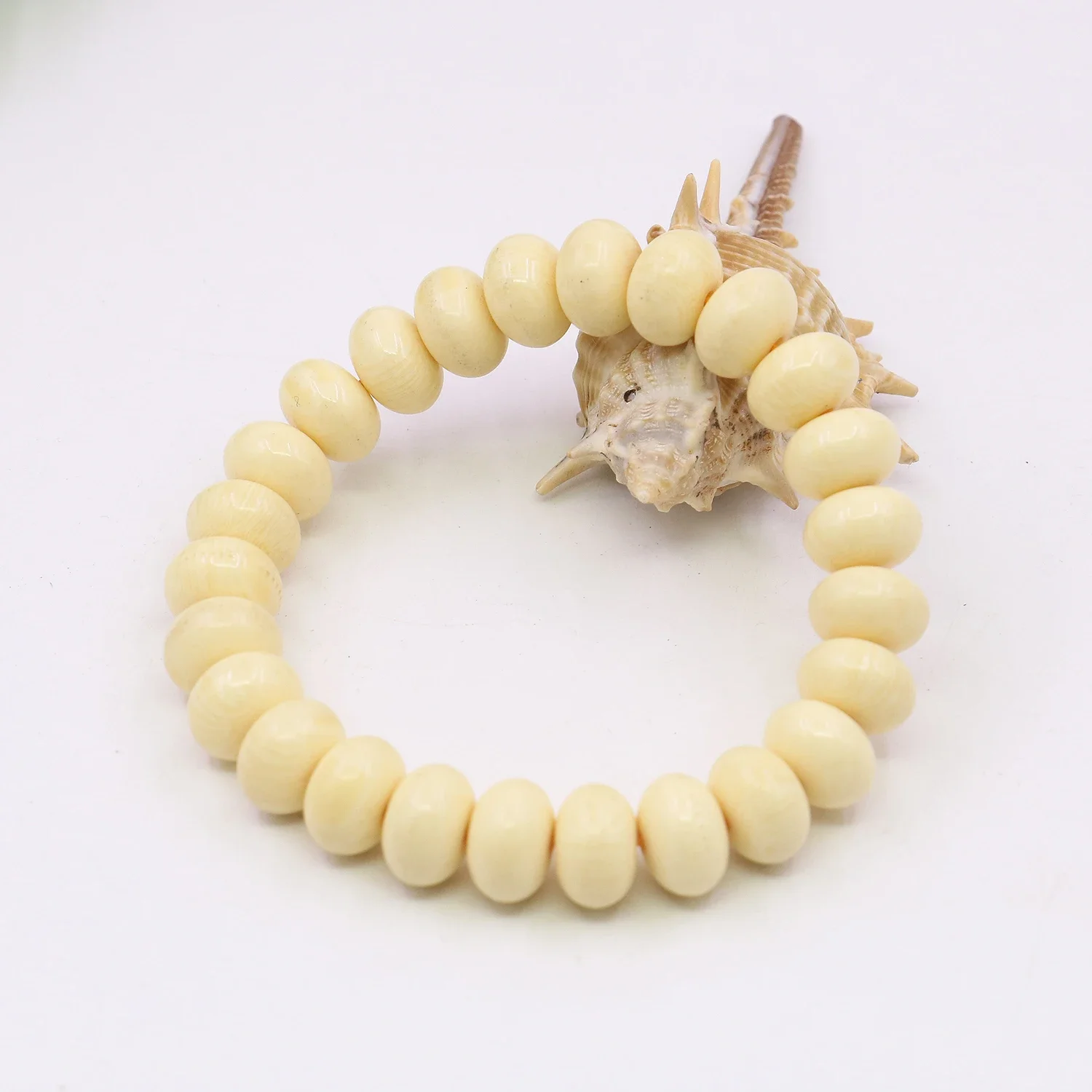 8x12 мм счеты бежевый пчелиный воск браслеты из смолы женская эластичная цепочка