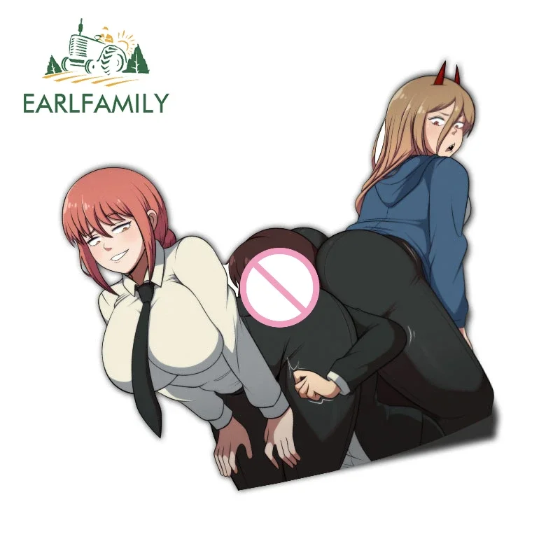 

EARLFAMILY 13 см X 11,5 см супер сексуальные Power Butt Squeeze автомобильные наклейки солнцезащитный крем наклейки автомобильные аксессуары бампер ноутбук