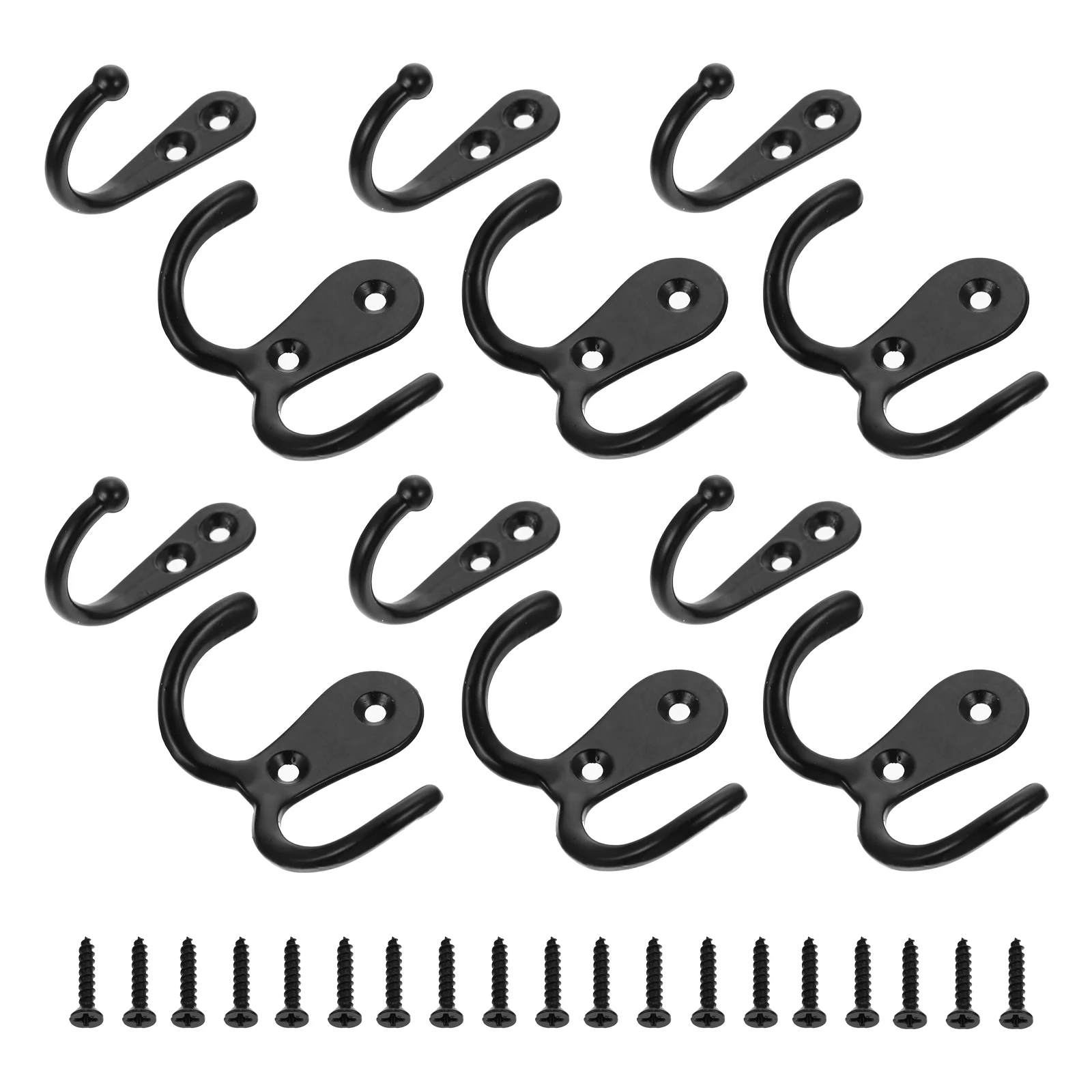 

20pcs Door Hooks Sturdy Vintage Wardrobe Hooks Hat Hooks Space-saving Hooks for Home Wall Room