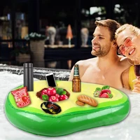 avocado summer party bucket cup holder inflatable pool float beer drinking cooler table bar tray beach swimming ring accessories