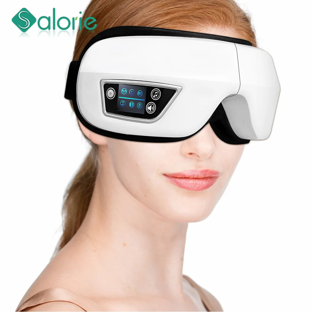 

Foldable Eye Massager Air Pressures Fatigue Relieve Vibration Hot Compress Tool Heating Bluetooth Music Relieves Fatigue