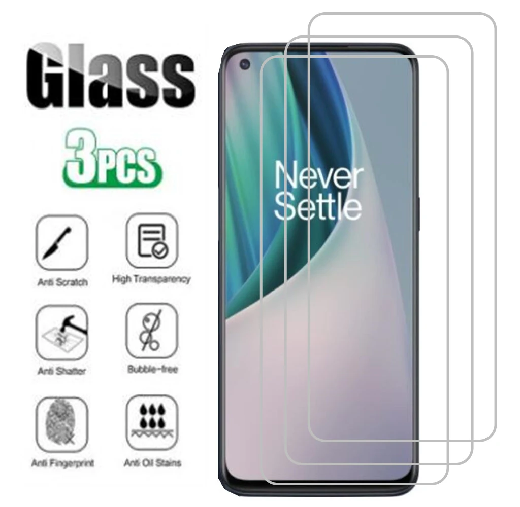 

3 шт. для Oneplus Nord N10 N100 7 7T 8 8T plus 9 pro 9E 9R 6 6T, защита экрана, закаленное стекло, защитная пленка для смартфона