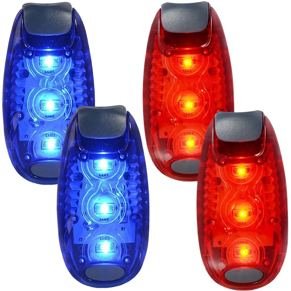 

4pcs Safety LED Light for Runners Bikes Dogs Kids Boats Flashing/Warning Strobe High Visibility Clip Light for Running Walking