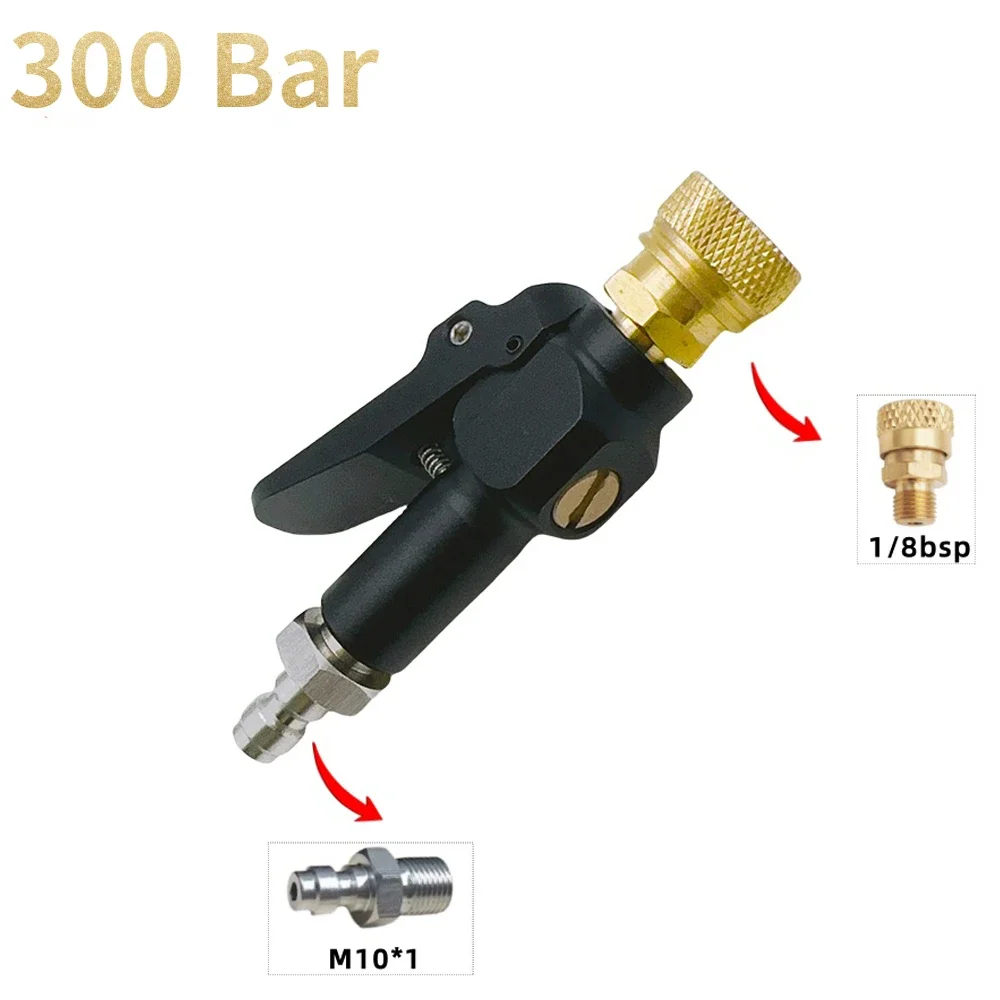 New Black 300 Bar Easy Quick Fill Adapter