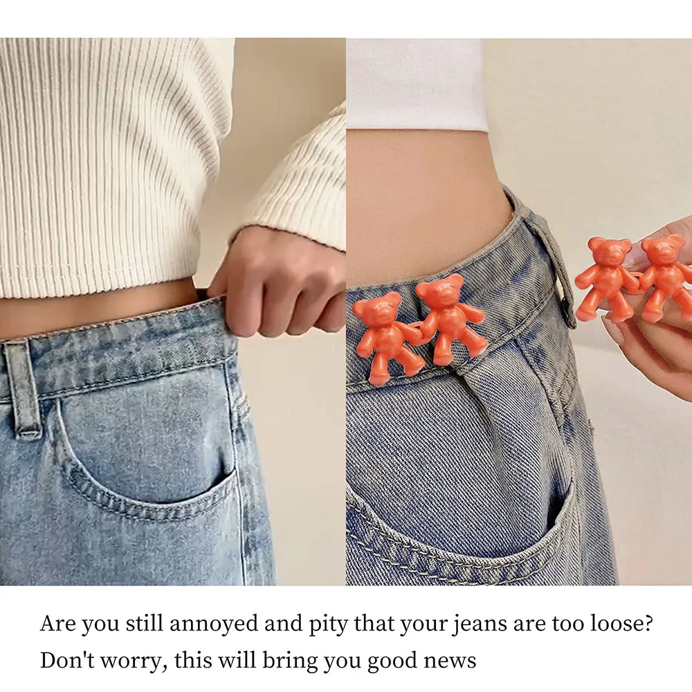 1 пара женские регулируемые джинсовые булавки для джинсов