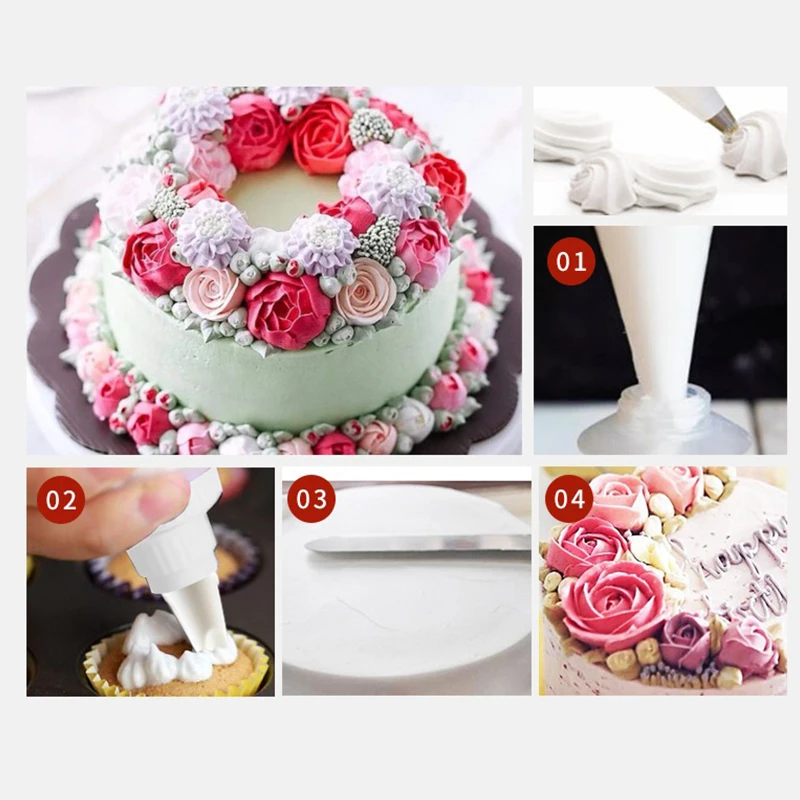 

1PC Food Grade Plastic Icing Piping Bottle With Nozzle DIY Cupcake Cookie Cake Decorating Sugarcraft Baking Tools Kitchen Tools