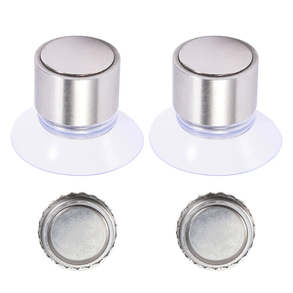 

2 Sets of Stainless Steel Magnetic Soap Holder Bathroom Wall Soap Holder