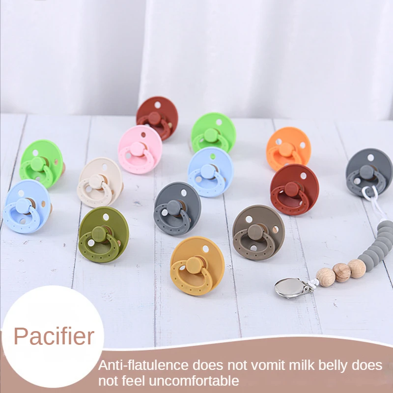 

1 Pcs Soft Silicone Soothing Baby Pacifier Portable Newborn Boys Girls Sleep Soothie Bite Nipple Nursing Teether Infant Supplies
