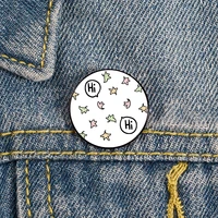 hi heartstopper printed pin custom funny vintage brooches shirt lapel teacher bag cute badge cartoon pins for lover girl friends