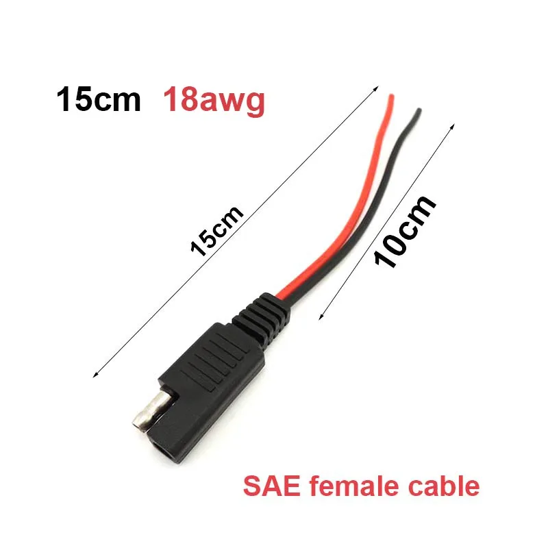 

Автомобильный удлинительный кабель SAE 12В 18AWG 15см