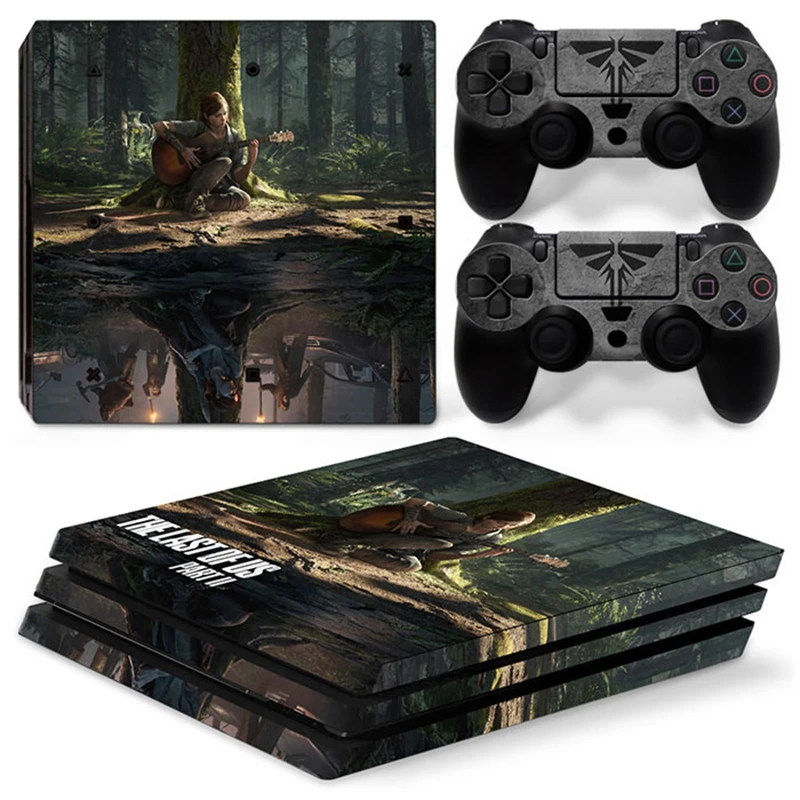 Последняя из нас 6621 наклейка для PS4 PRO Обложка консоли ps4 pro и 2 контроллера винил