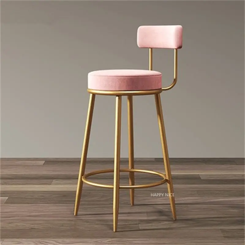 

Metal Dining Bar Stools Kitchen Office High Modern Garden Accent Bar Stools Barhocker Counter Nordic Cadeira Bar Furniture