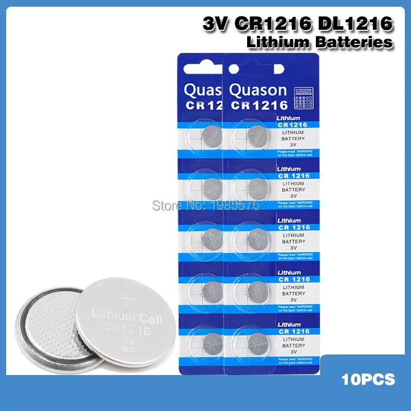 

10pcs CR1216 1216 DL1216 BR1216 ECR1216 5034LC LM1216 Button Coin Cell Batteries 3v Lithium Li-ion Battery For Watch Toys