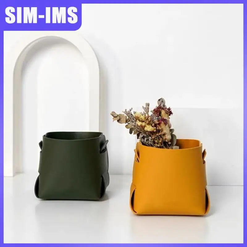 

Desktop Multifunctional Leather Storage Box 2023 Storage Box Sundries Storage Basket Household Porch Key Pen Holder Storage Tray