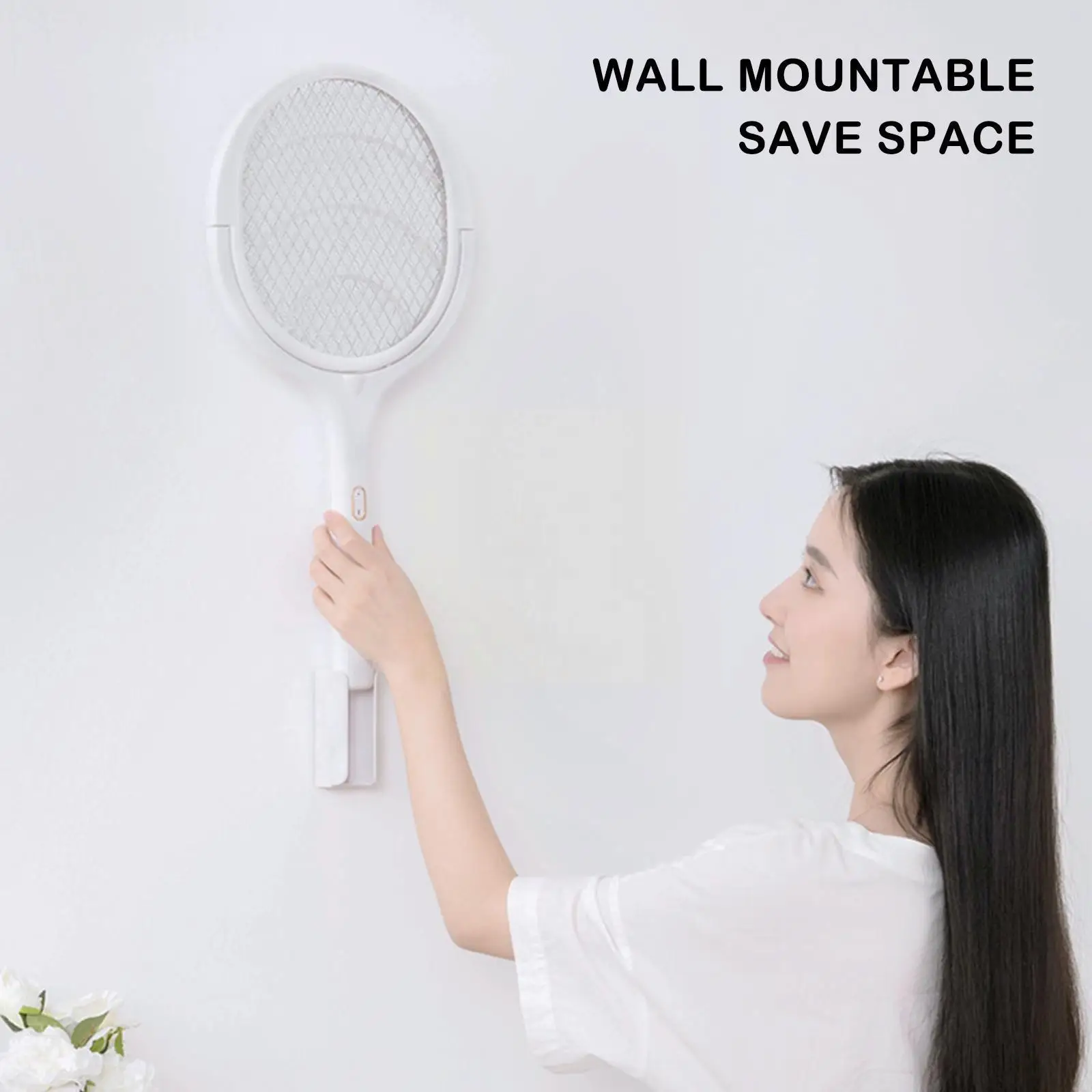 

5 IN 1 Electric Mosquito Swatter Mosquito Killer Lamp Adjustable Zapper Angle Rechargeable USB Bug 3500V Swatt Mosquito Ele Y2U0