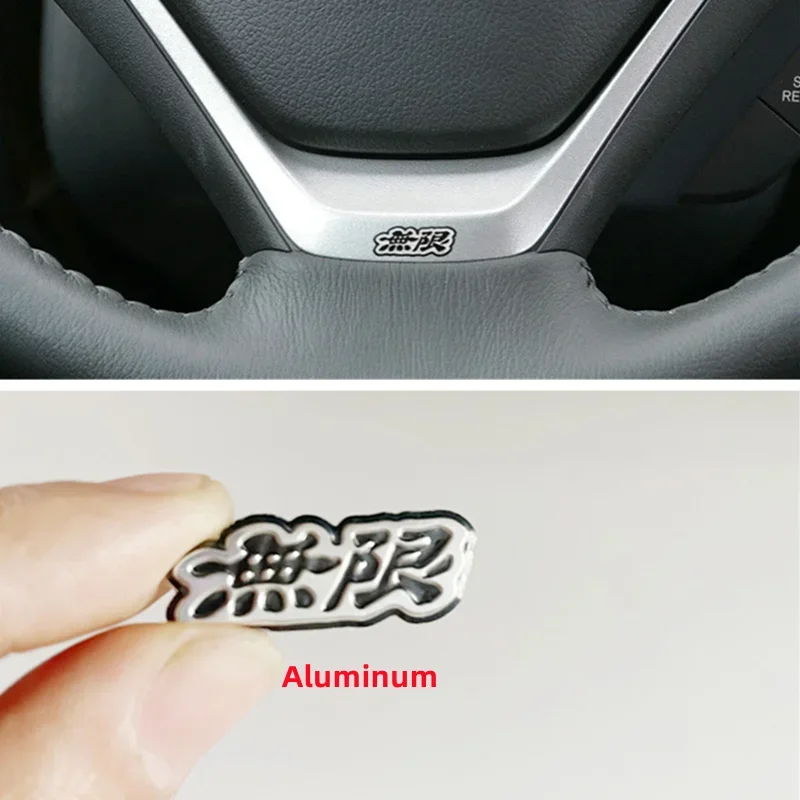 

3d-эмблема на руль автомобиля, алюминиевая наклейка с логотипом Mugen для Honda Accord Civic CRV Crosstour HRV City Jazz, аксессуары
