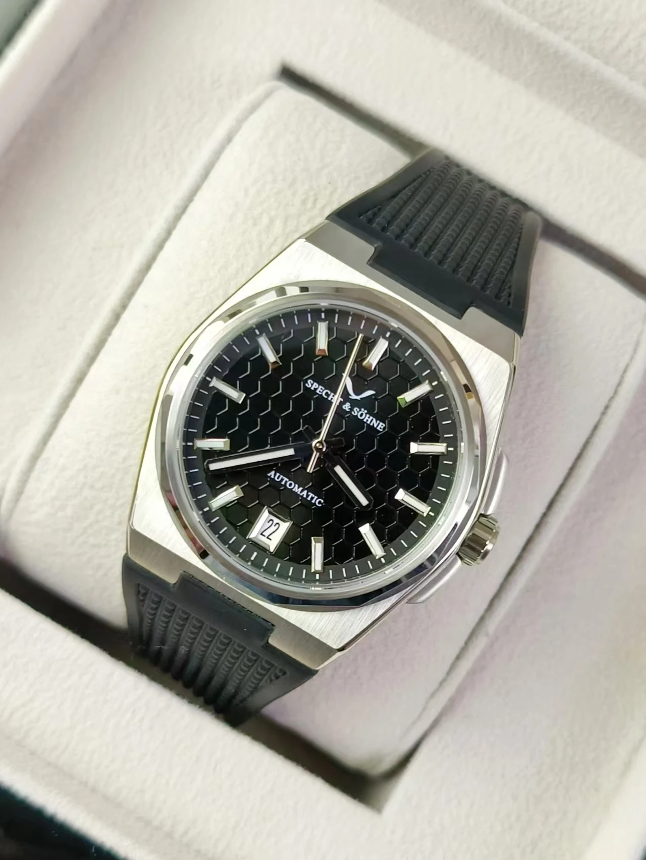 Specht &amp Söhne Бизнес Автоматические Механические Часы Нержавеющая Сталь Сапфировое