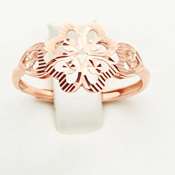 

Женское кольцо из розового золота, с открытым ртом