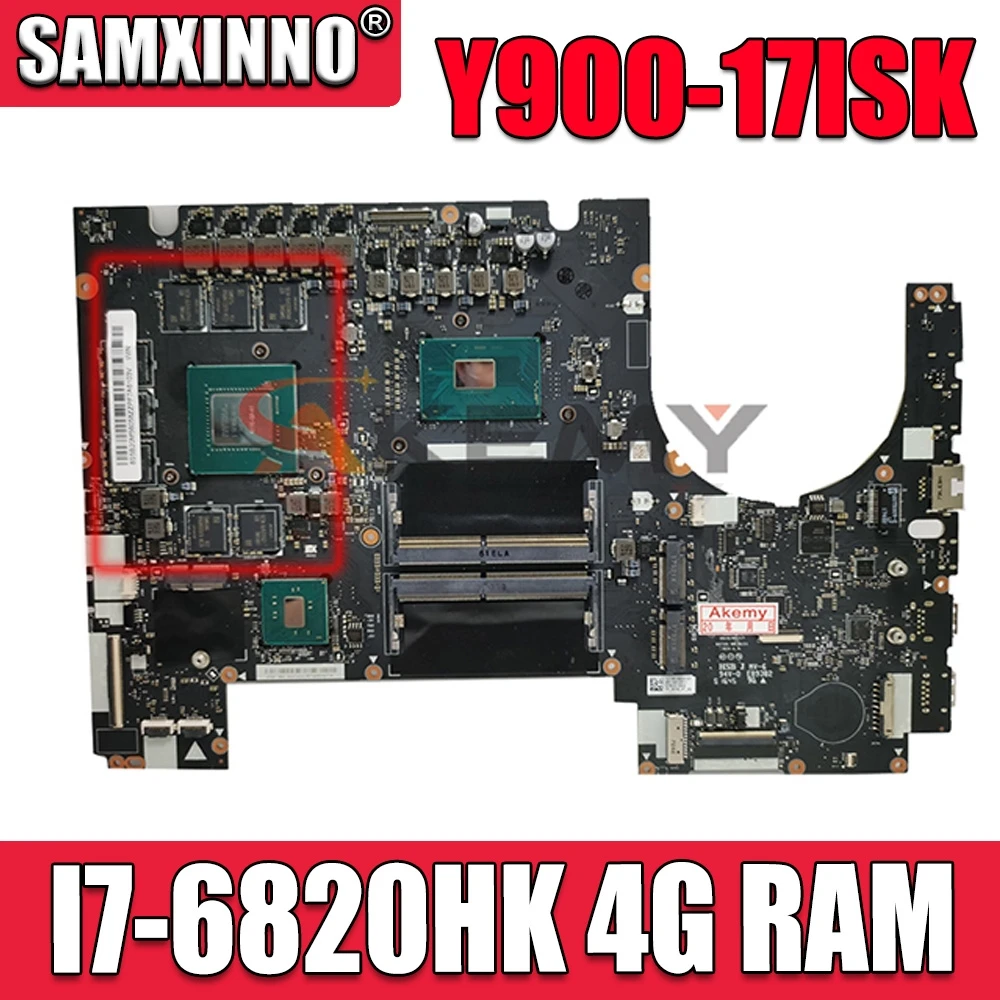 

Для Lenovo Ideapad Y900-17ISK материнская плата для ноутбука CPU:I7-6820HK GPU:N16E-GX-A1 RAM:4G FRU 5B20L22106 5B20L22055 100% Test ok