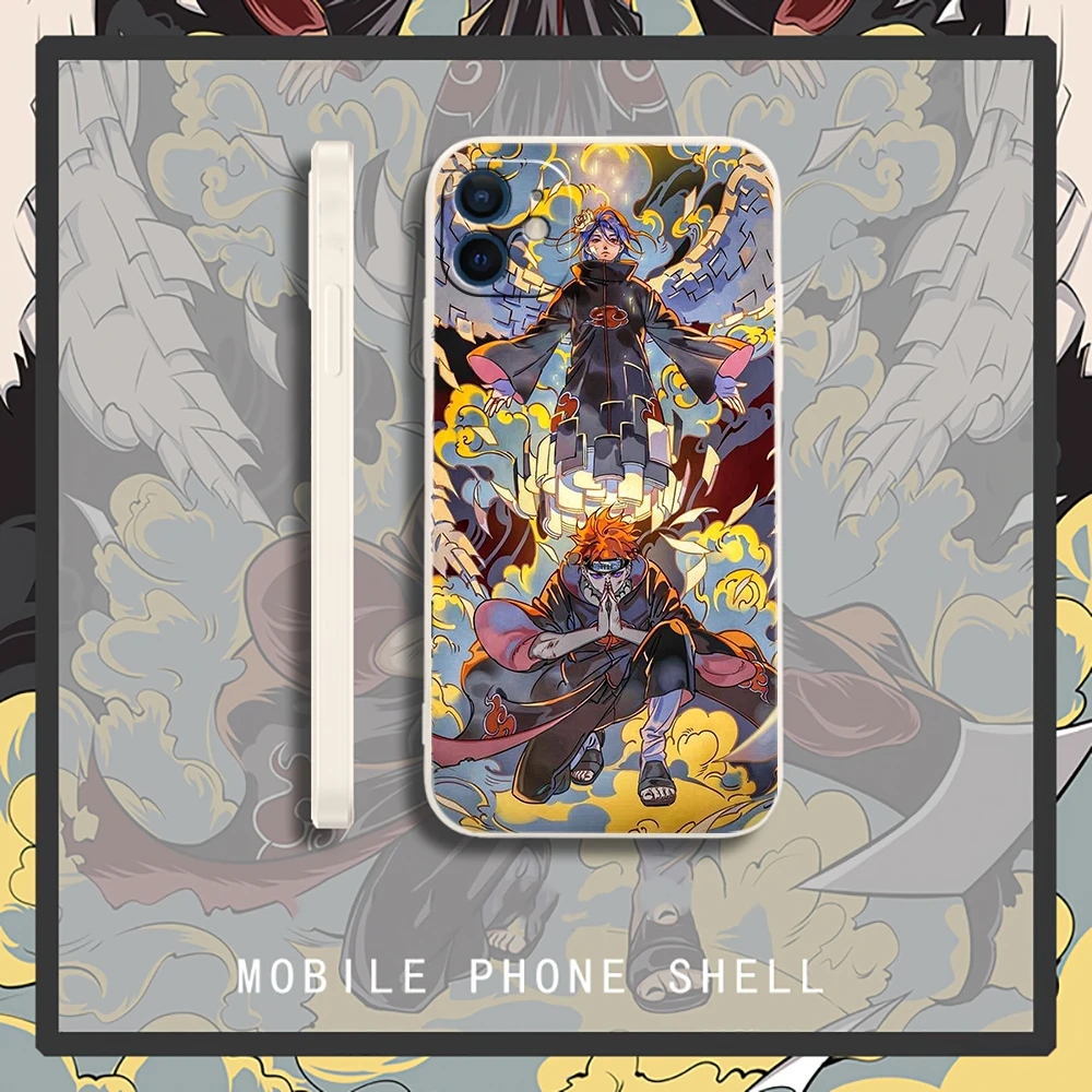 

NARUTO Phone Case For iPhone 11 12 13 Pro Max Mini X XR XS MAX SE 2020 8 7 6 6S Plus 5 Soft Silicone TPU Back Cover Anime Funda