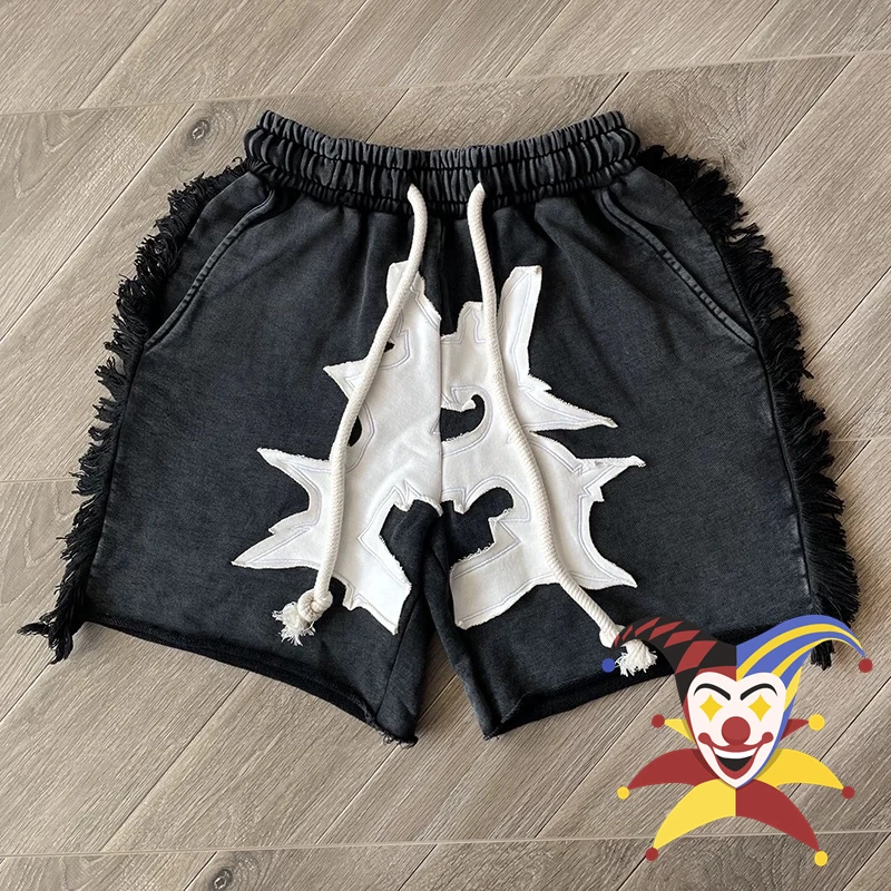 Шорты с кисточками и завязками для мужчин женщин бижутерия из сетчатой ткани