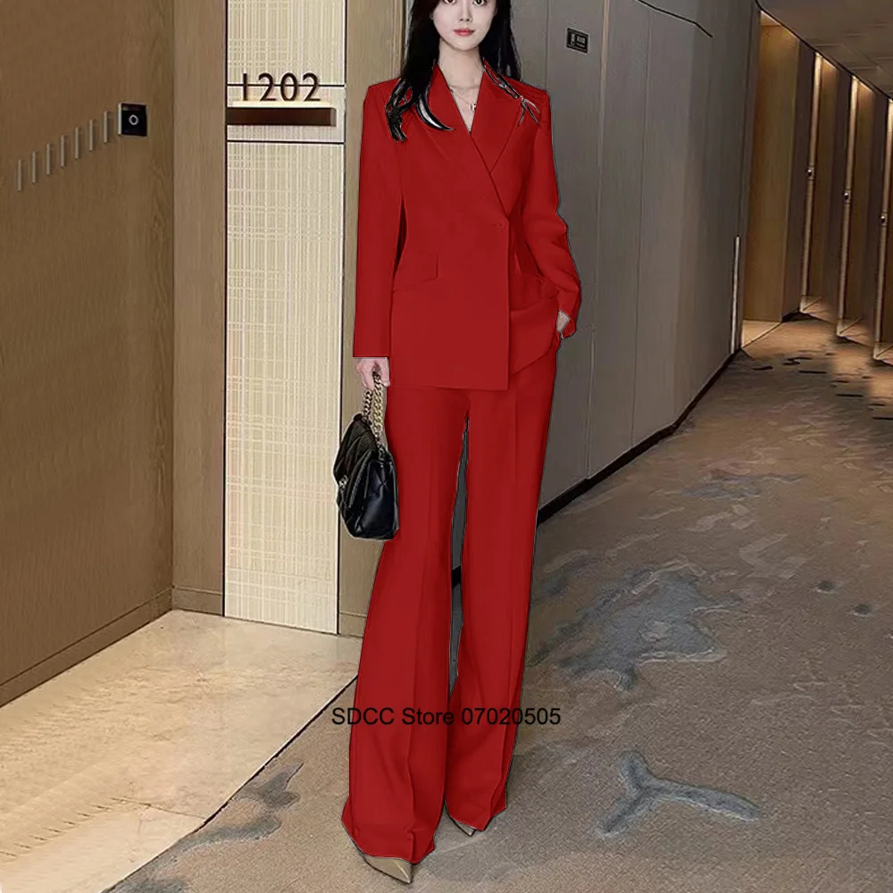 Women's Suits Traf Official Store 2023 Slim Wide-leg Pants Evening Dresses for Prom Set Woman 2 Pieces Elegant Short Sets Robe