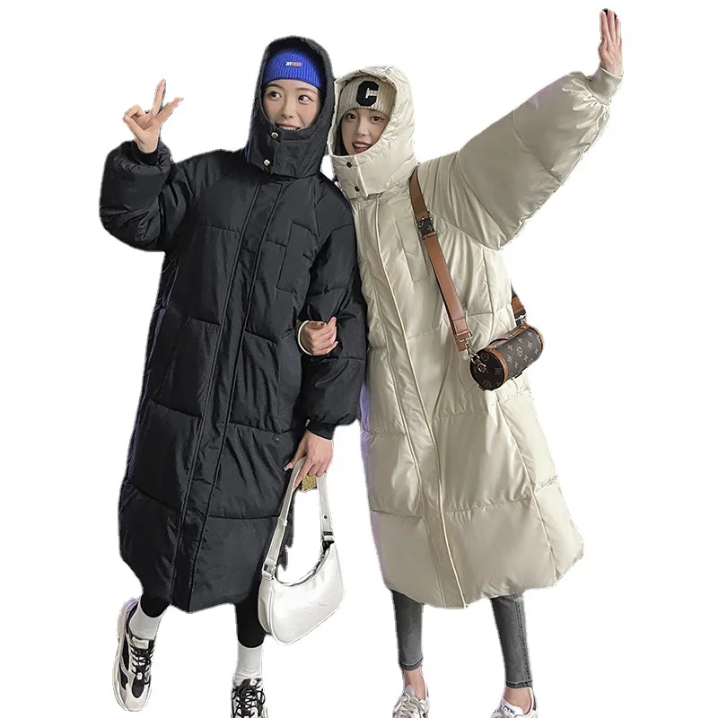 Winter Winter Jacket 2022 New Loose Thickened Student Down Cotton Jacket Korean Version Of The Knee Cotton-padded Jacket Tide