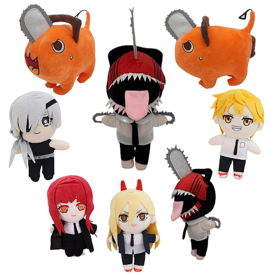 30cm Pochita Plush Chainsaw Chain Saw Man Cosplay Standing Orange Dog Stuffed Doll Japan Anime Stranger Plushie Kids Gift