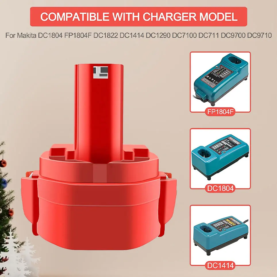 

12V 12800mAhcompatible with Makita 12V battery 1220 1222 1233 1200 1201 192598-2 PA12, 6213d 6217d 6227d 6313d, NiMH battery