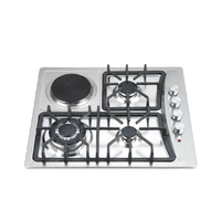 delicate appearance gas and electric hob cooker 4 burner gas cooktop gas stove