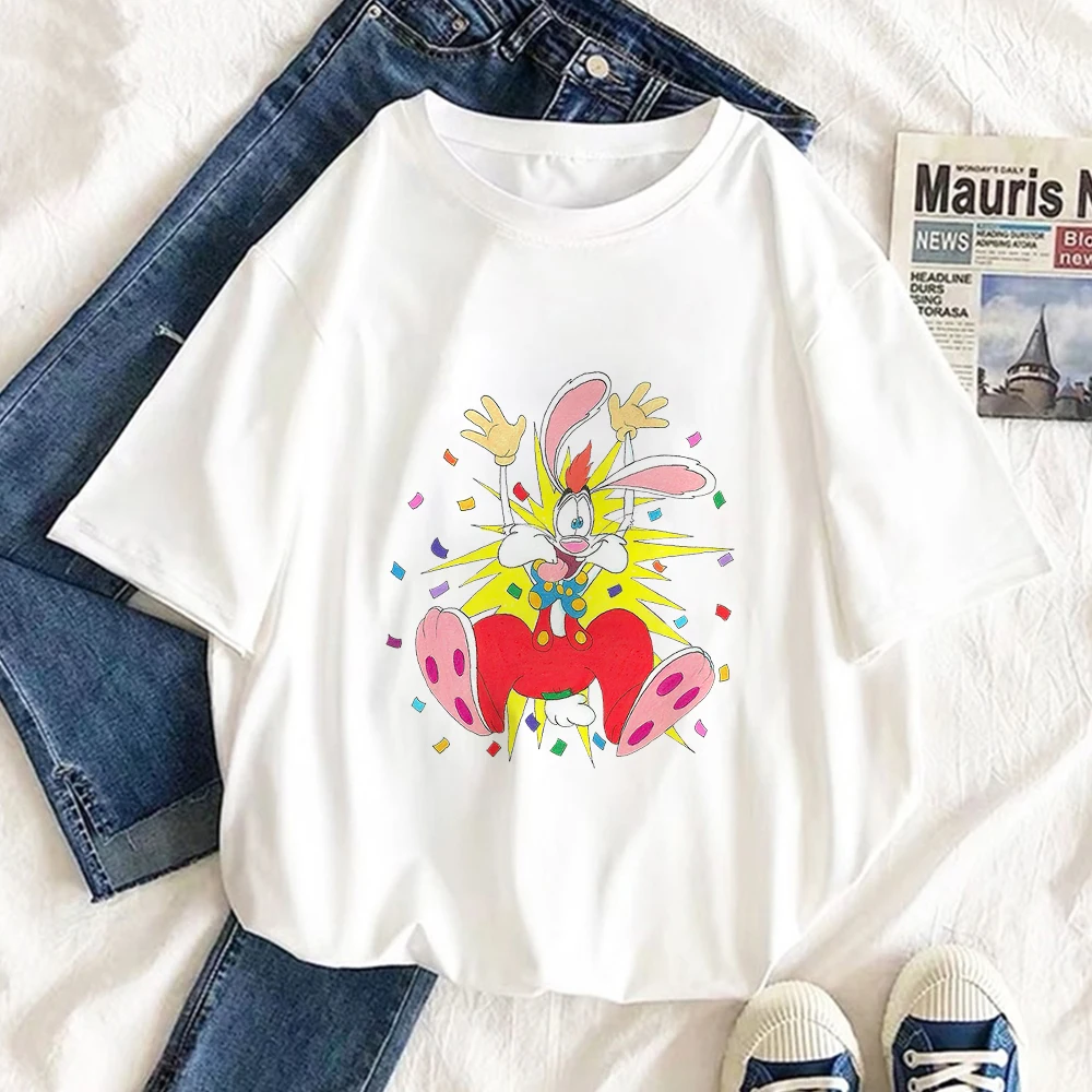 

Anime Tee Gift Harajuku T shirt Dropship Roger Rabbit Jessica Bunny Girl Tshirt Women Short Sleeve T-shirt