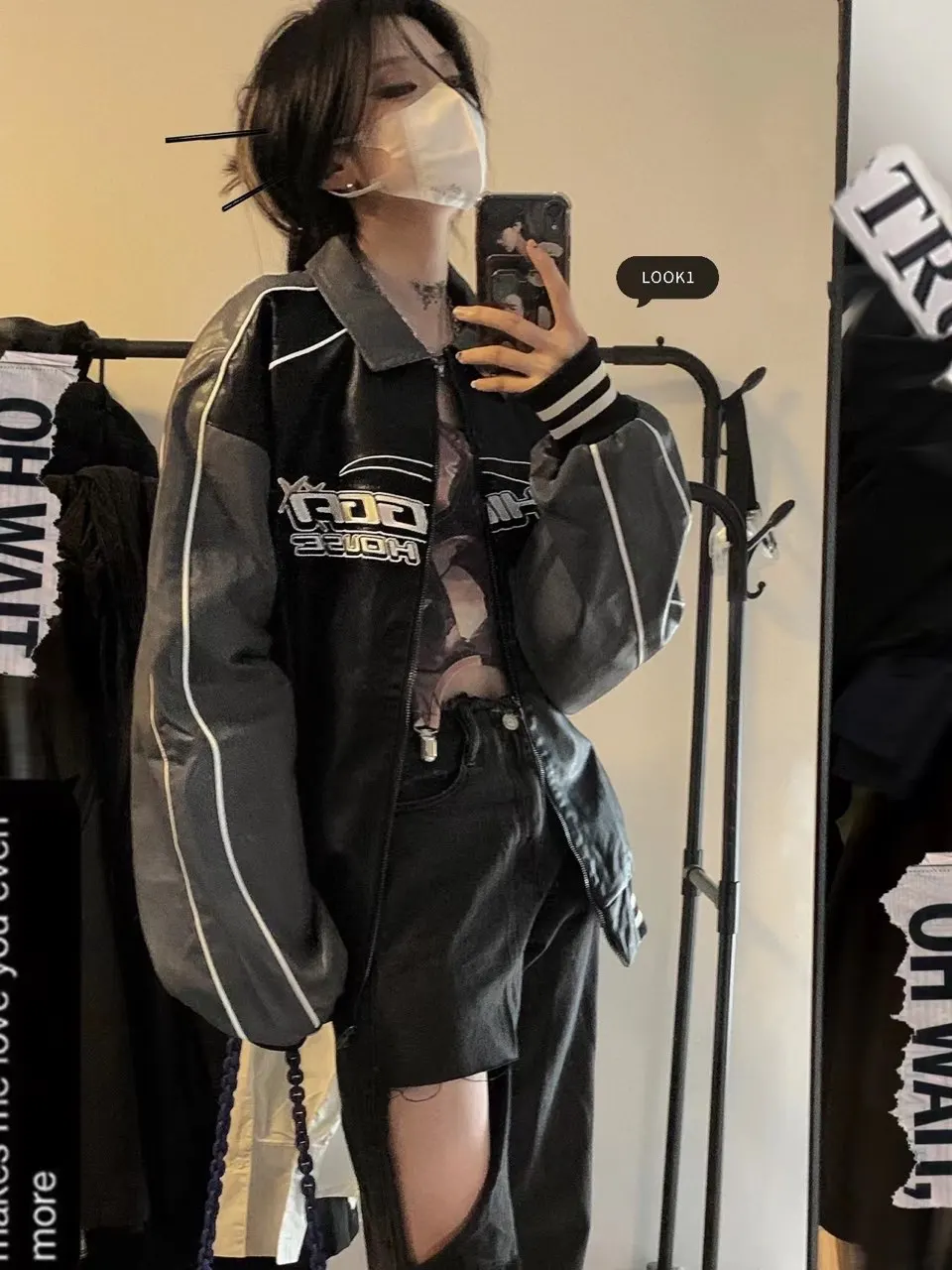 Винтажная куртка HOUZHOU в американском стиле