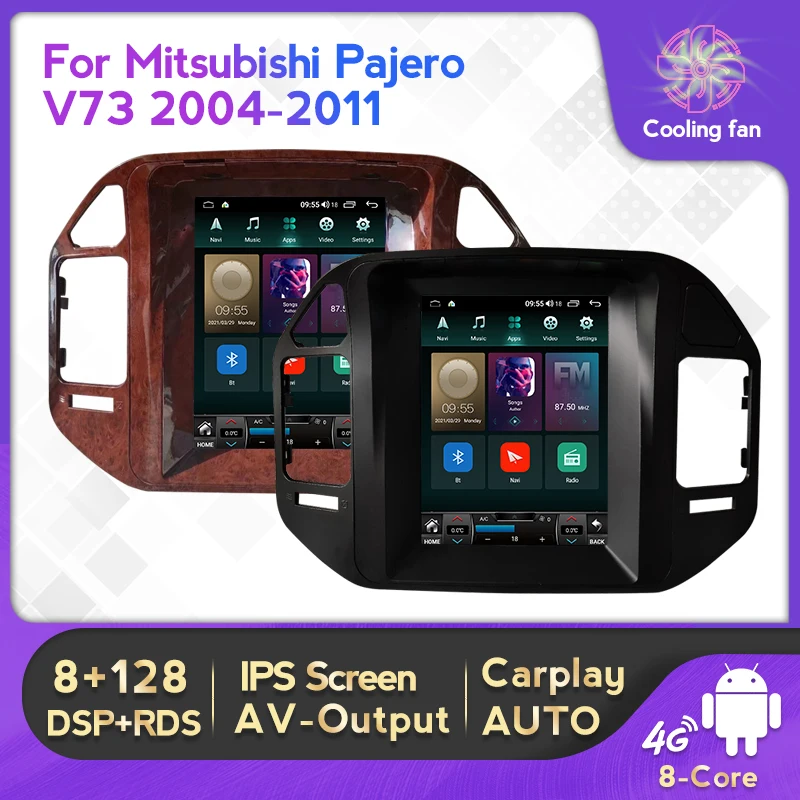 Большой экран для Mitsubishi Pajero V60 V68 V73 2004-2011 Автомобильный Android мультимедийный плеер 9