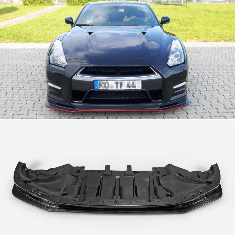 

Для 2012 On R35 Late NIS Craft Style Carbon Fiber Front Lip(Facelift)Splitter