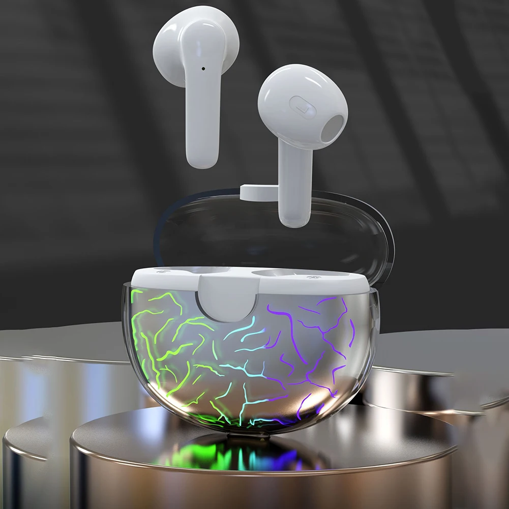 

TWS-наушники VG58 с цветным дышащим светом, Bluetooth-совместимые наушники 5,1, беспроводная Спортивная игровая внутриканальная гарнитура для бега