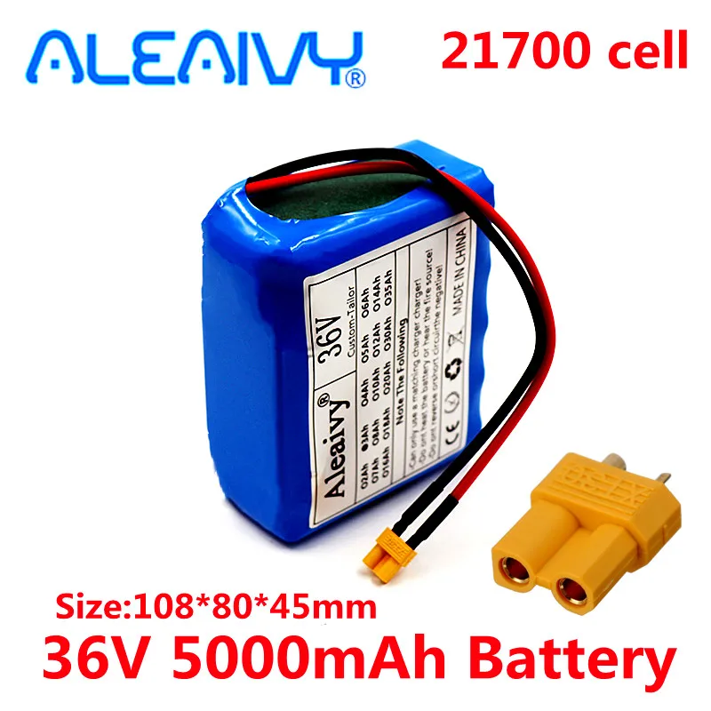 

For M365 MIJIA Pro Scooter 36V 5Ah 10S1P 21700 Lithium ion Battery Pack Extended Range Charge And Discharge XT30 Plug +20A BMS