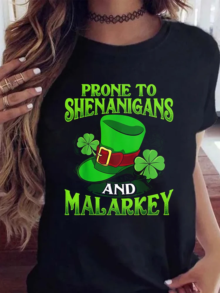 Женская футболка с коротким рукавом принтом