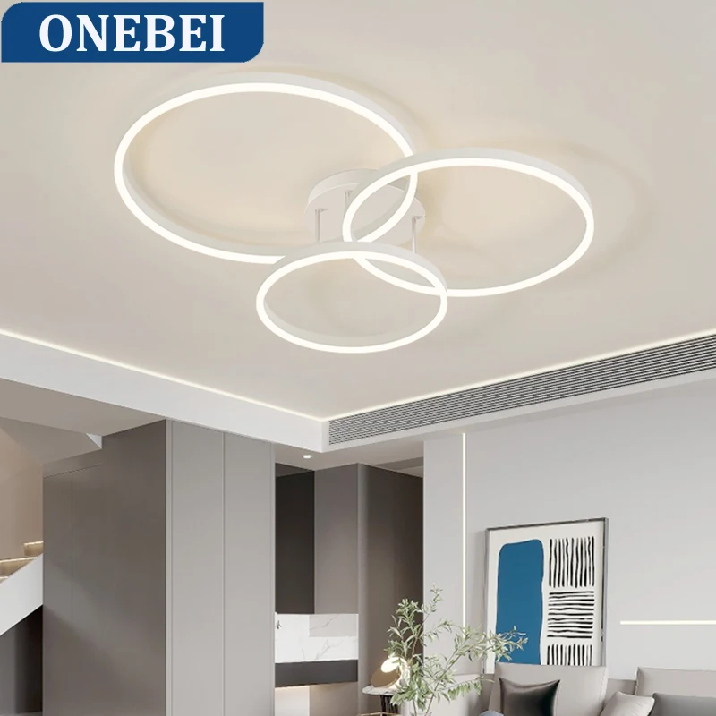 

Скандинавская светодиодная кольцевая потолочная люстра для гостиной, столовой, спальни, кухни, подвесная люстра, блеск, бытовая техника