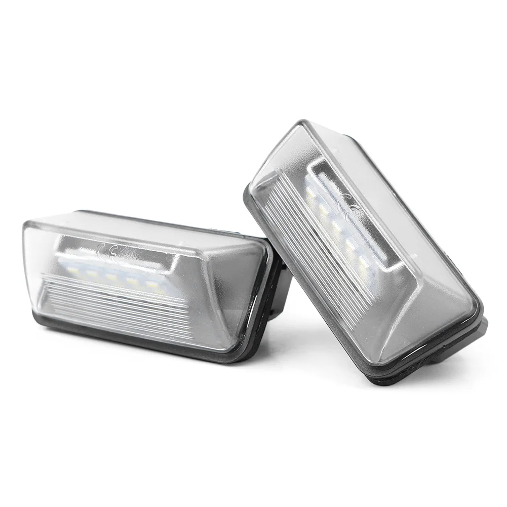 2 шт. светодиодная лампа освещения номерного знака для Peugeot 206 207 307 407 406 308 5008 и Citroen
