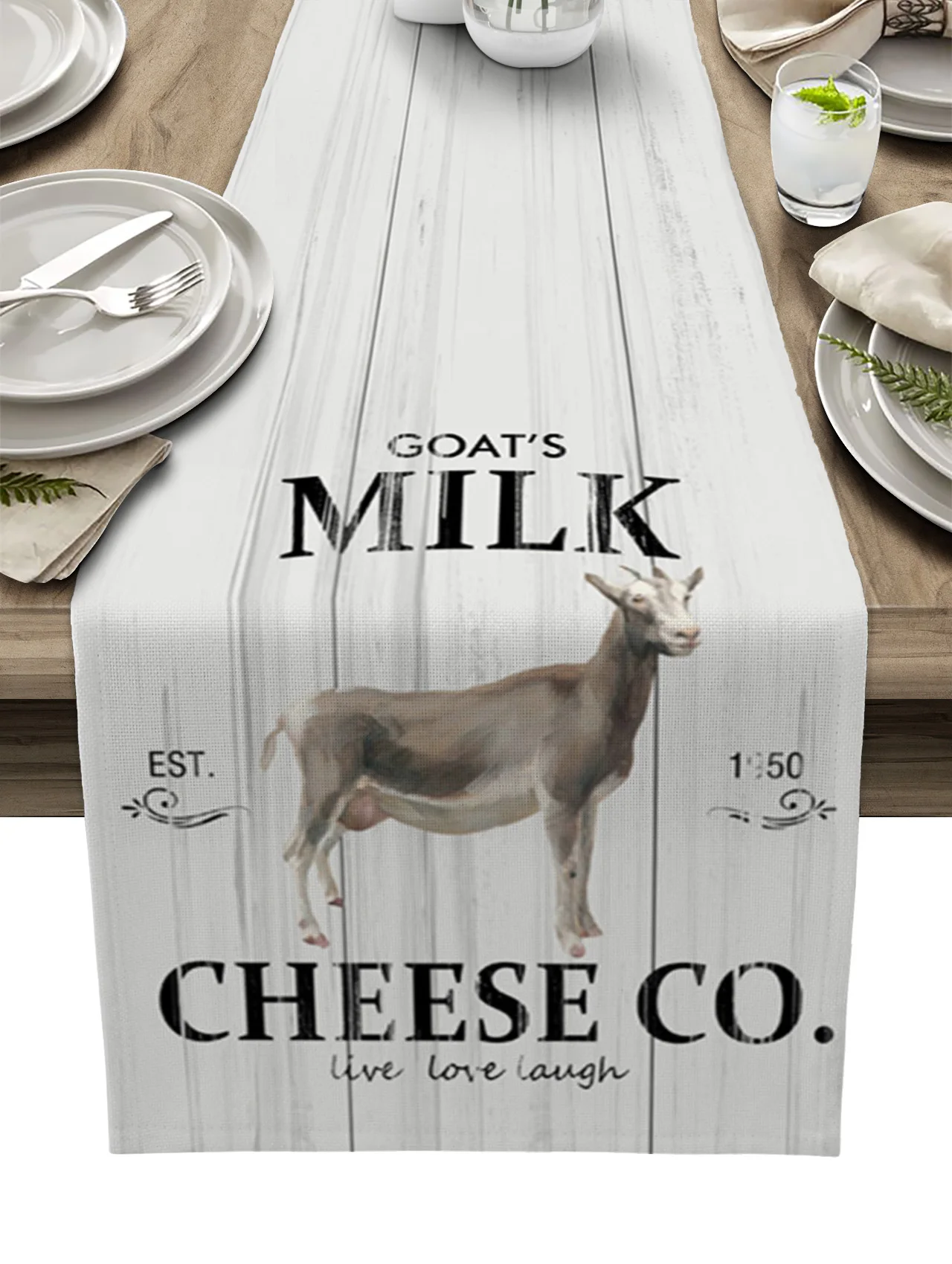 

Скатерть под дерево из козы в стиле ретро, модная уличная столовая дорожка для гостиной, кухни, дома, для вечерние ринки, свадьбы