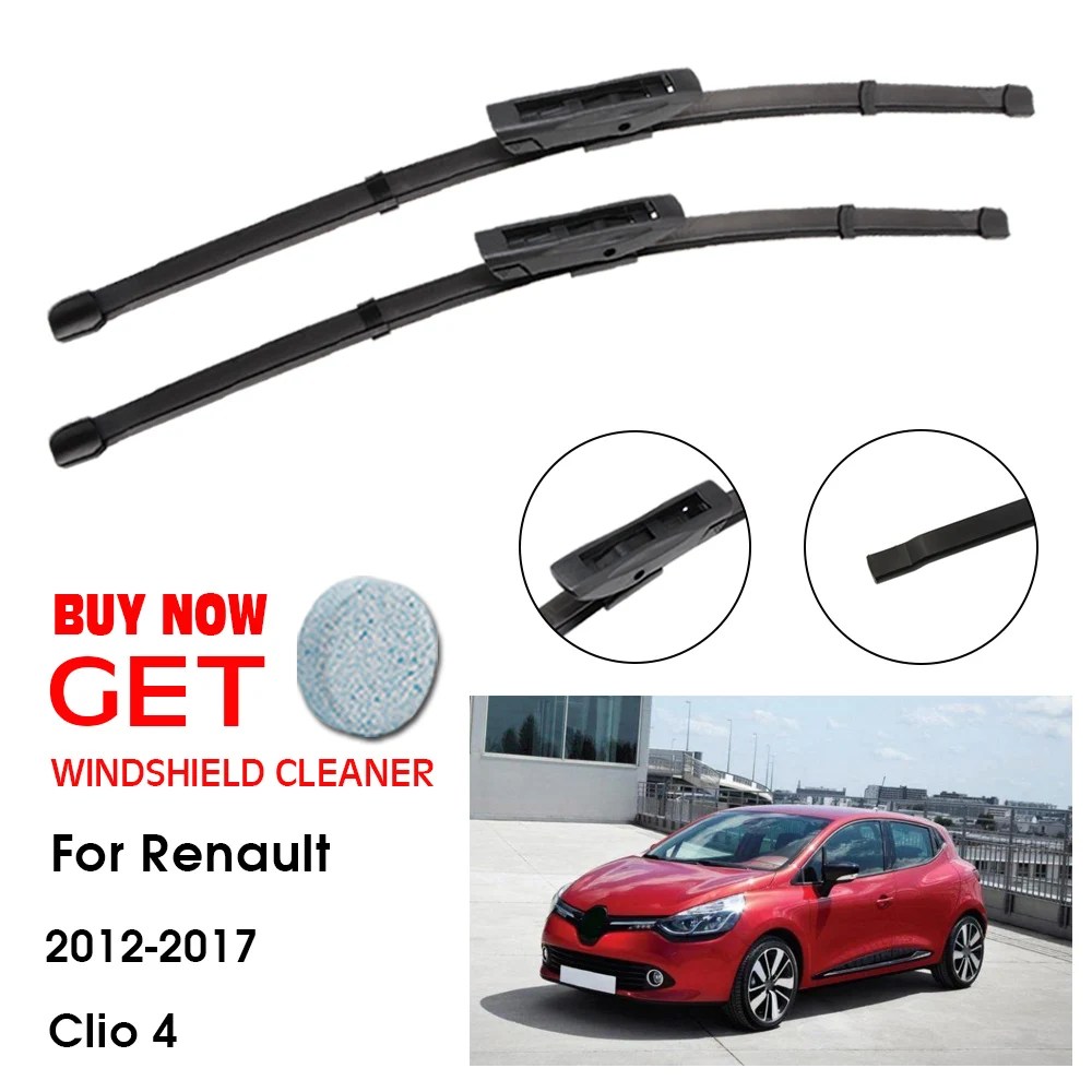 

Car Wiper Blade For Renault Clio 4 24"+14" 2012-2017 Front Window Washer Windscreen Windshield Wipers Blades Accessories