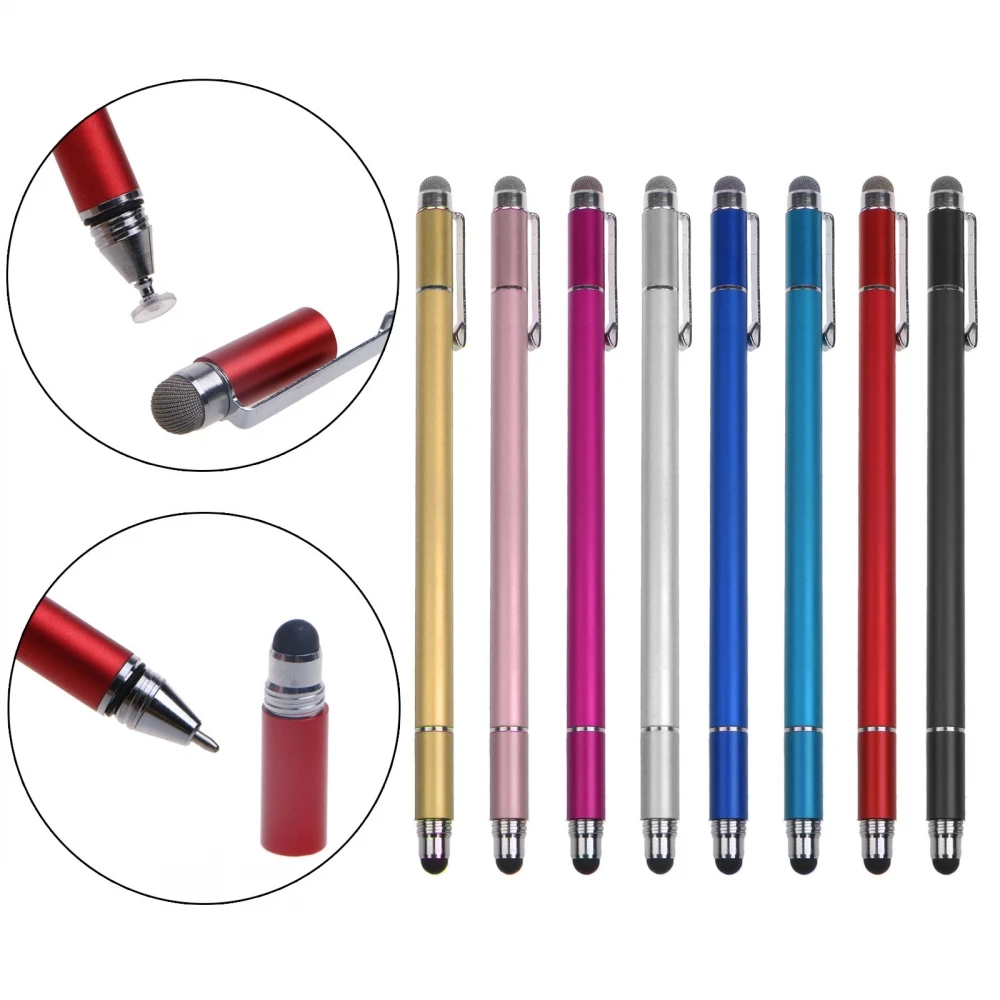

4-in-1 Clip-Type Mobile Phone Capacitive Pen High-Precision Thin-Head Tablet Touch Screen Aluminum Alloy Painting Stylus